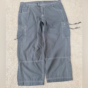 a.n.a Charcoal Cargo Pants for women
